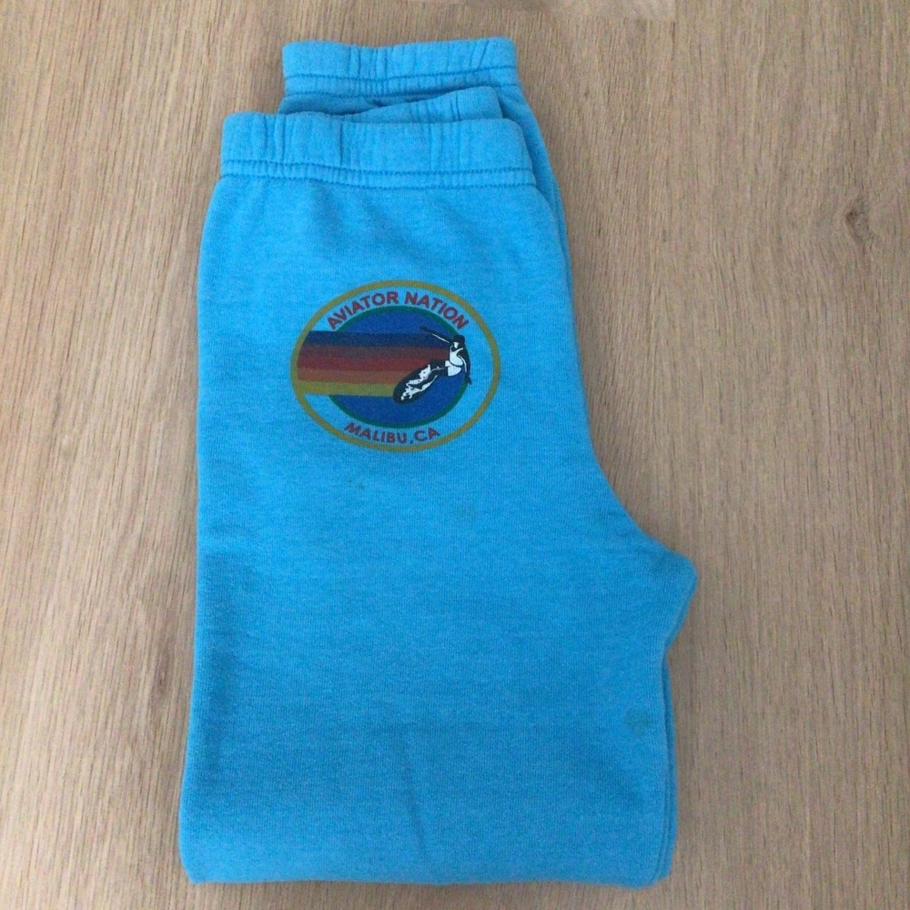 blue aviator nation sweatpants
